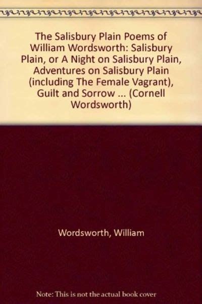 The Salisbury Plain Poems Of William Wordsworth By Stephen Gill