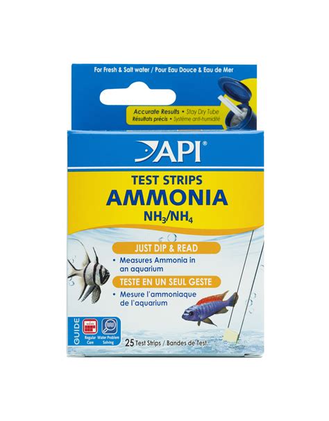 Api Ammonia Aquarium Test Strips Roger S Aquatics Pet Supplies