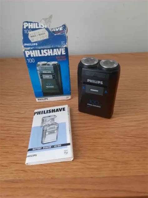 VINTAGE PHILIPS HS100 Philishave Portable Compact Battery Shaver 14 95