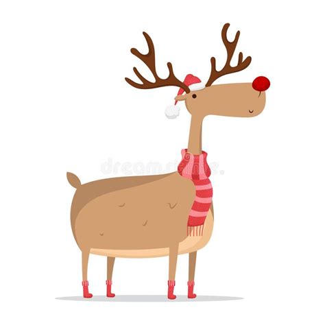 Rudolph Reindeer Red Nose Hat Stock Illustrations 560 Rudolph