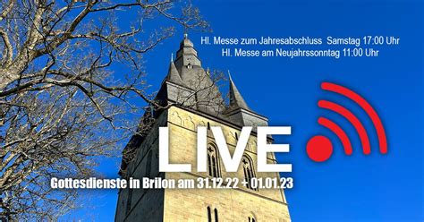 Aufzeichnung Der Live Übertragung Um 17 00 Uhr Hl Messe Am 31 12 2022