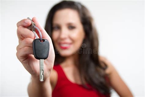 Brunette Holding A Car Key Stock Image Image Of Expressions 26274569