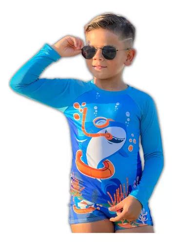 Roupa De Banho Infantil Menino Ou Menina Praia Piscina Uv50 MercadoLivre