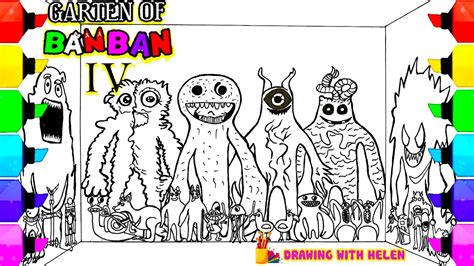 New Garten Of Banban Coloring Pages How To Color All New Monsters