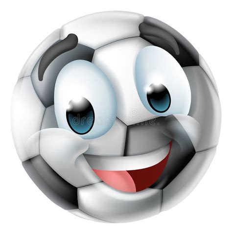 ícone De Desenho Emoji De Bola De Futebol Emoticon Face Emoji