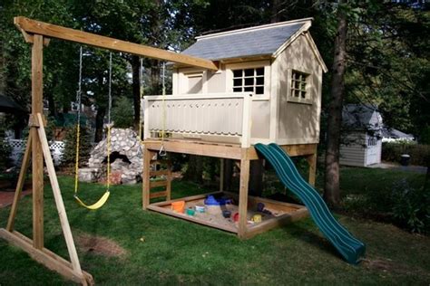 Playhouse With Slide - Ideas on Foter