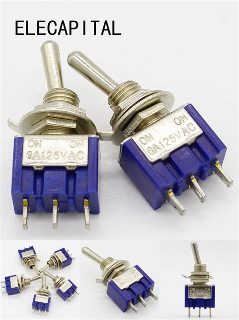 Visit To Buy 5pcs Lot Mini MTS 102 3 Pin G107 SPDT ON ON 6A 125V