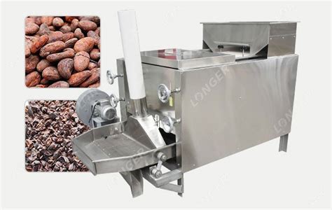 22kw Roasted Cocoa Bean Peeling Machine With Skin Collector