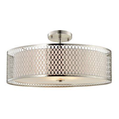 Brayden Studio Ferrigno Light Led Semi Flush Mount Size H X