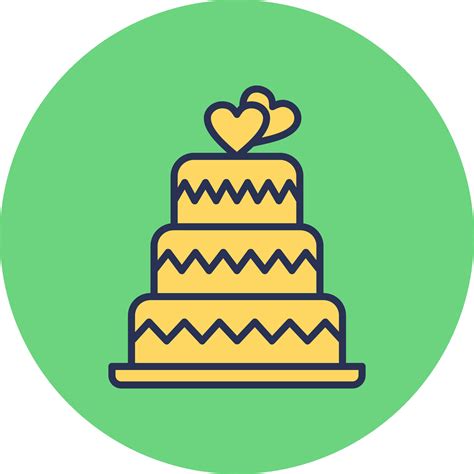 Wedding Cake Vector Icon 37416867 Vector Art At Vecteezy