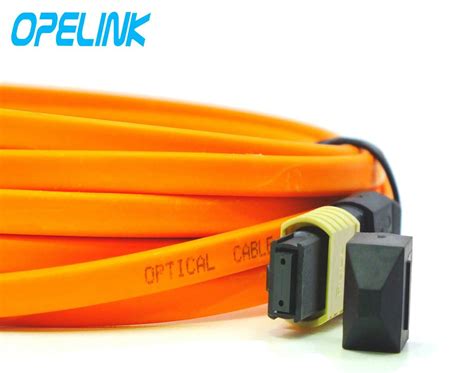 Mtp Mpo Multimode Flat Ribbon Cable Optical Fiber Patch Cord China