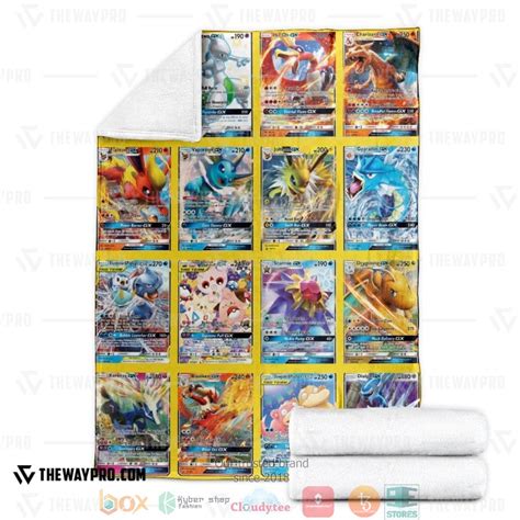 HOT Anime Pokemon GX Cards Version 3 Blanket Express Your Unique Style With BoxBoxShirt