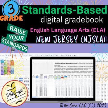 3rd Grade Language Arts NJSLA Standards-Based Digital Gradebook