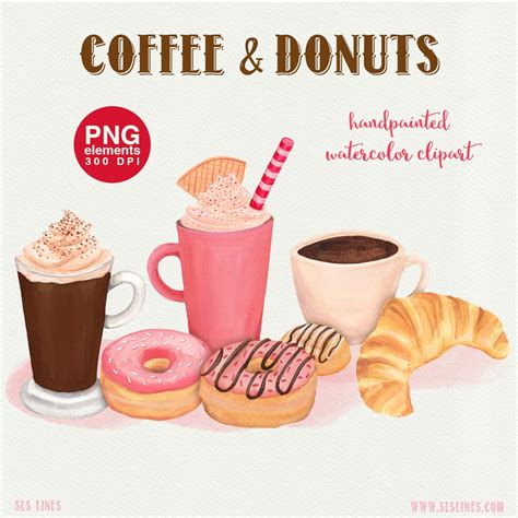 Donuts Coffee Cliparts Stock Vector And Royalty Free Donuts Clip Art