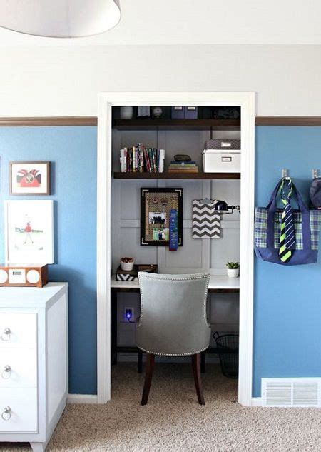 5 Awesome Closet Conversions Closet Into Office Closet Desk Closet