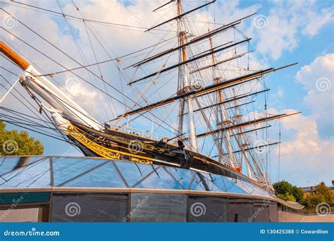 Cutty Sark The Historical Tea Clipper Ship In Greenwich London Uk