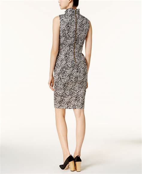 Calvin Klein Ruffled Printed Sheath Dress Macys