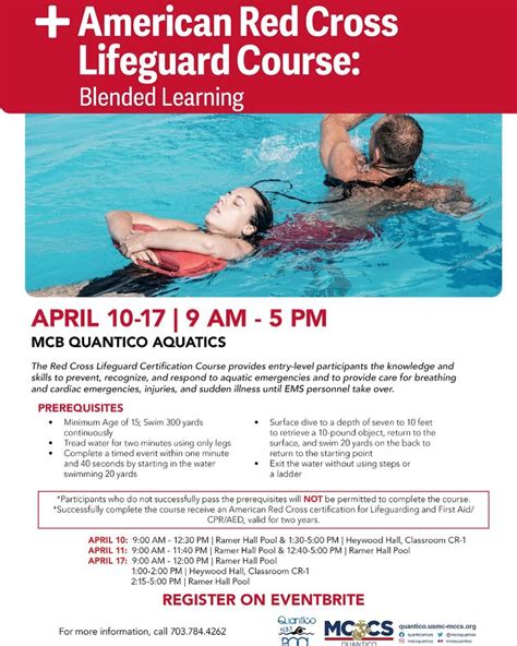 Lifeguard Training Course Flyer