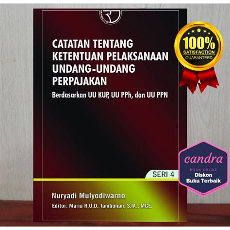 Jual Buku Catatan Tentang Ketentuan Pelaksanaan Undang Undang