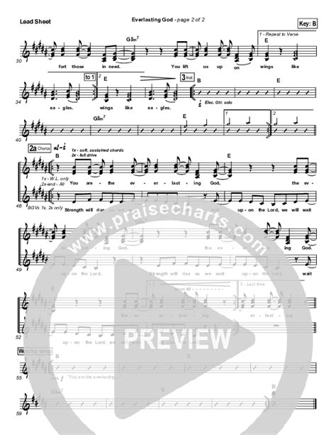 Everlasting God Sheet Music Pdf Lincoln Brewster Praisecharts