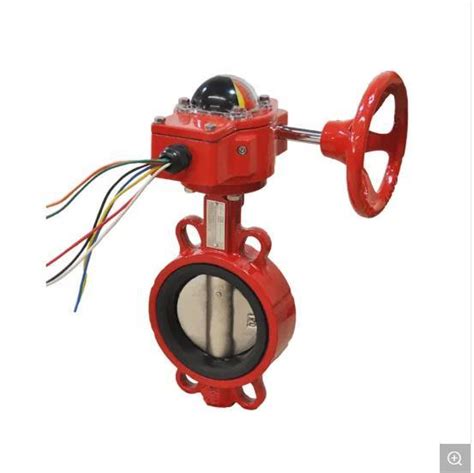 New Arrival Fire Fighting Signal Butterfly Valve From Factory China Double Flange High