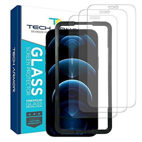 Tech Armor Ballistic Glass Screen Protector Designed For Apple Iphone