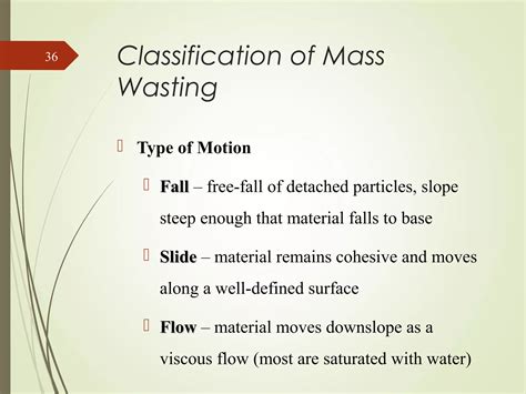 Presentation On Mass Wasting Ppt