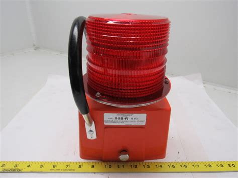 Edwards Signaling B R Adaptabeacon Portable Heavy Duty Red Strobe