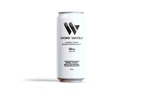 Work Water Energy Drink Original Coconut 12 X 473ml