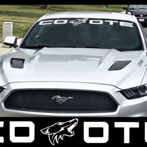 Coyote Mustang Window Decal Etsy