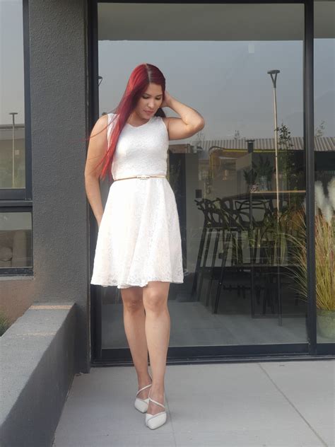Ripley - VESTIDO ACAMPANADO IDEAL PARA BODA MATRIMONIO CIVIL SN03