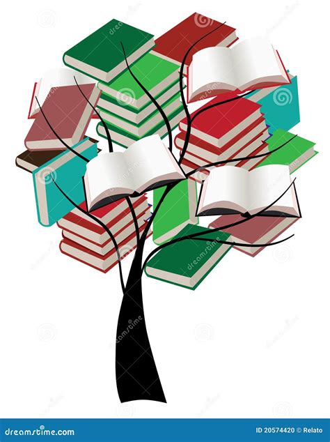 Book Tree Stock Vector Illustration Of Literature Paper