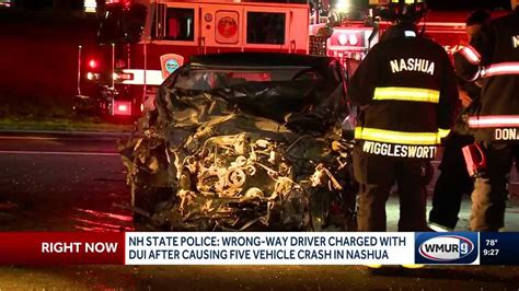 Alleged Wrong Way Driver Facing Charges After Five Vehicle Crash On Everett Turnpike