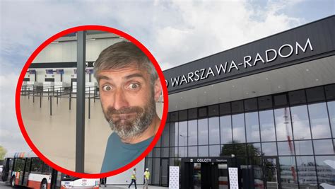 Maciej Dowbor zakpił z lotniska w Radomiu Burza w komentarzach Podróże