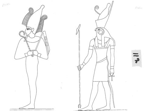 Egyptian gods Osiris and Horus | Egyptian gods, Egyptian, Ancient egypt