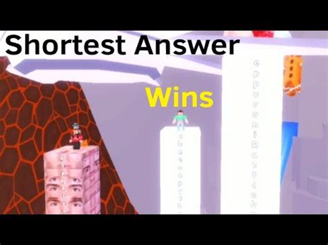 Roblox Shortest Answer Wins YouTube