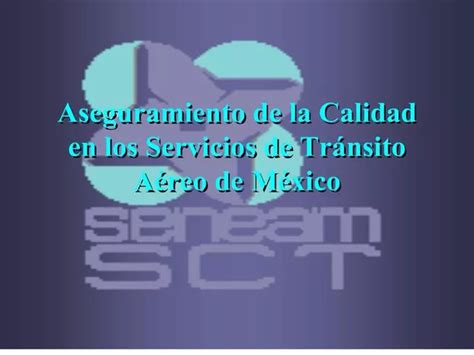 PPT Aseguramiento De La Calidad En Los Servicios De Tr Nsito A Reo De