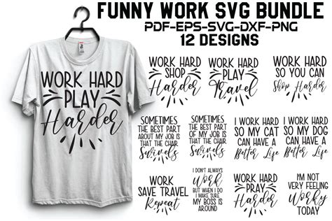 Funny Work Svg Bundle Graphic By Creativekhadiza124 · Creative Fabrica