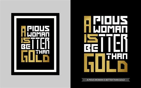 A Pious Woman Is Better Than Gold Design Graphic By Bestteeshirtdesigns