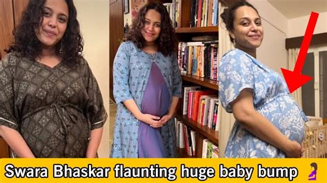 Swara Bhaskar Flaunting Huge Baby Bump Swara Bhaskar Baby Bump