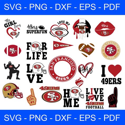 San Francisco 49ers Logo Nfl Football Svg Cut File For Cricut Etsy