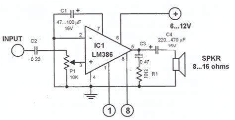 Lm N Audio Amplifier Circuit