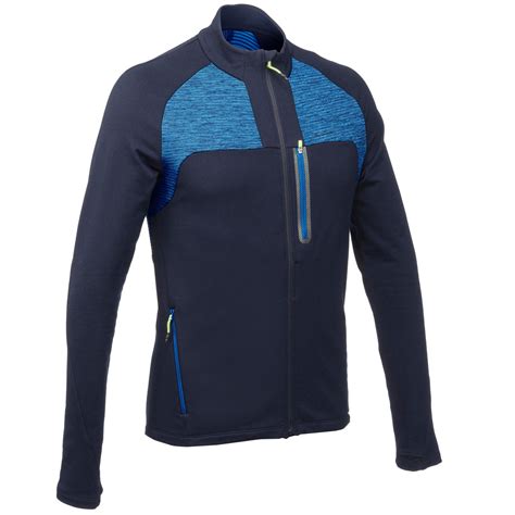 Veste Polaire de randonnée rapide Homme FH500 Helium bleu marine