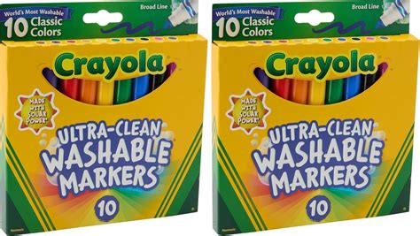 Crayola Broad Line Markers Classic Colors 10 Each 10 Count Pack Of 1 Toys And Games