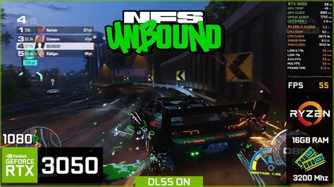 Need For Speed Unbound RTX 3050 Ryzen 5 3400G 16GB RAM DUAL