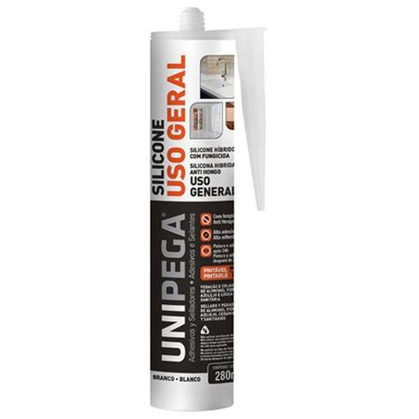 Unipega Silicone Hibrido G Branco