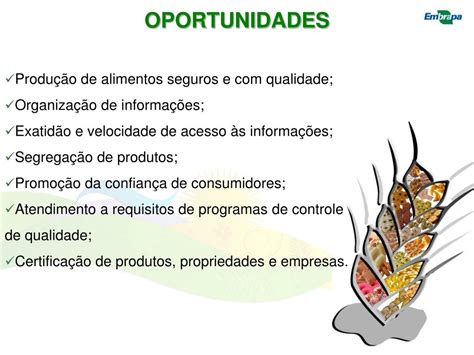 Ppt Rastreabilidade Em Agricultura E Sua Import Ncia No