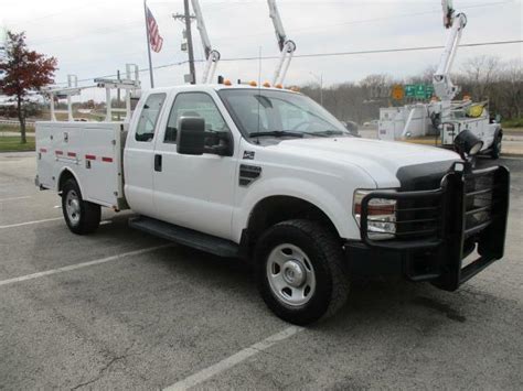 2009 Ford F 350 Extended Cab 4x4 9 Utility Truck Srw Used Ford F