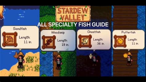 All Specialty Fish Guide Stardew Valley YouTube