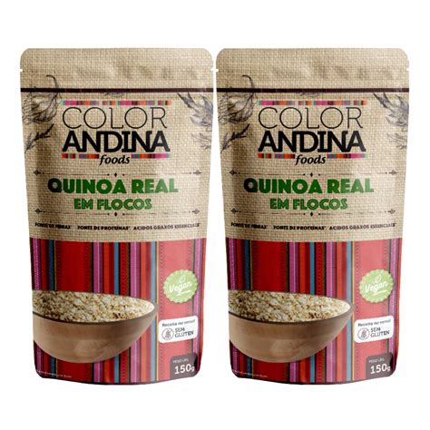 Quinoa Em Flocos Color Andina Foods G Pacotes Color Andina Foods